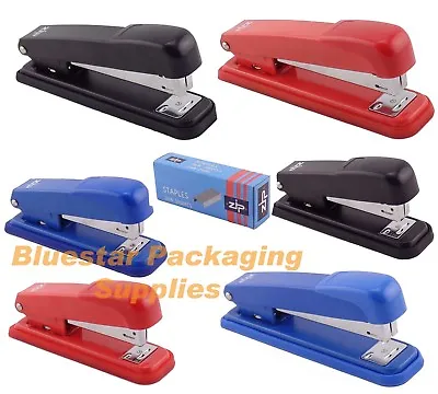 Full Or Half Strip Quality Metal Stapler Choice Of Colour And Staples • £6.99