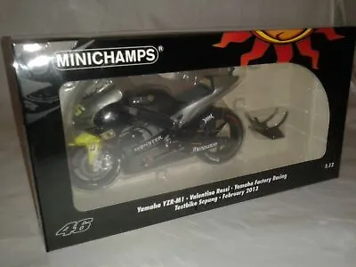 MINICHAMPS Valentino Rossi Yamaha YZR-M1 Test Sepang 2013 1/12 122133956 • $122.51