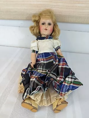 1930s Madame Alexander Sonja Henie Composition Character Doll 14  Tall • $49.99