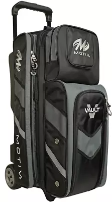 Motiv Vault 3 Ball Roller Bowling Bag Covert Black • $209.95