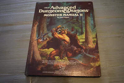 NO RESERVE!- AD&D Monster Manual II 2 1983 TSR Hardcover 1st Edition NM • $89