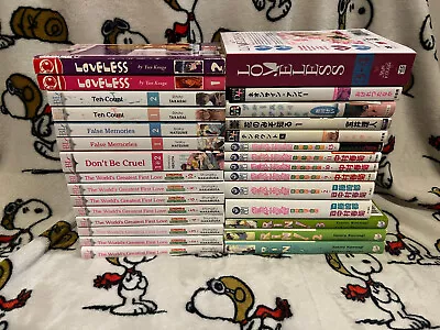 Large BL/Yaoi Manga Lot In English And Japanese! • Can Sell In Sets • $220