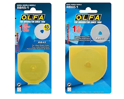 Olfa 45mm Rotary Blades 60mm Replacement Blades For Rotary Cutters • £8