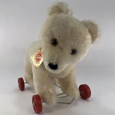 Hermann Teddy Original Plush Teddy Bear On Wheels West German TAG 30/1000 1985 • $85.16
