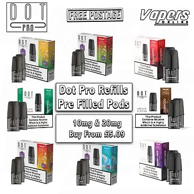 Dot Vape Dot PRO Vape Pods EASY To Use N0 Mess And NO Fuss • £5.99