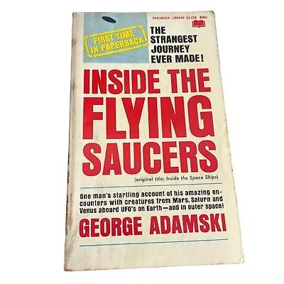 George Adamski Inside The Flying Saucers 1st Paperback Edition January 1967 • $16.99