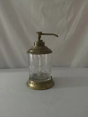 Crystal And Brass Royal Russia Vintage Soap Dispenser • $92
