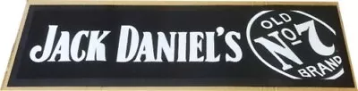 Jack Daniels Rubber Backed Bar Mat Runner Perfect For Bar Man Cave   • $49.90