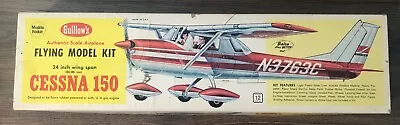 Vintage Guillow's Cessna 150 Flying Balsa Model Kit 24  Wings - Rubber/gas Power • $39.99