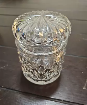 Crystal Honey Jar With Lid Jam Or Jelly Acid Vintage • $29.96