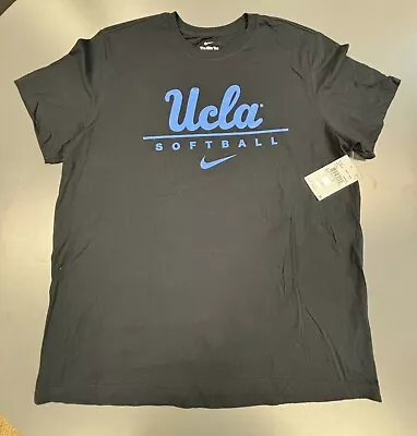 New Nike Men’s T-shirt UCLA Bruins Softball XL X-large NWT Black Tee Shirt • $19.98