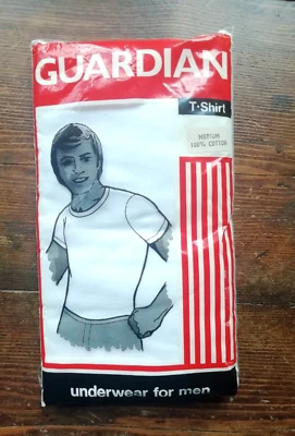£14.95 • Buy Vintage Nos Guardian Underwear For Men T Shirt/vest White Size M Made In England