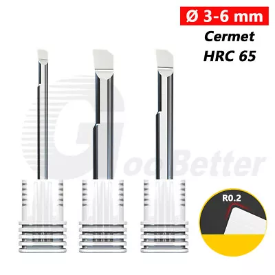 HRC65 Cermet 3/4/5/6mm Micro Mini Boring Bar Boring Tool Turning Lathe Tool CNC • $8.09