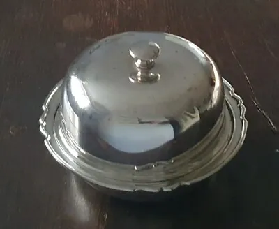 £45 • Buy Silver Plate Victorian Butter Dish Cooler