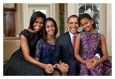Barack Obama Group Family Photo 4x6 Photograph Reprint • $7.97