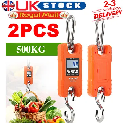 £53.18 • Buy 2x Butchers Mini Crane Meat Scale Digital Electronic Hook Hanging Scale 500kg UK