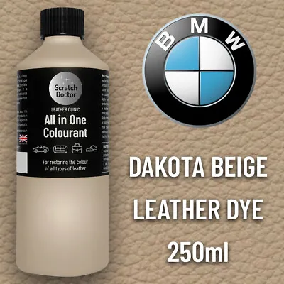 Leather Paint For BMW Car Seat DAKOTA BEIGE. All In One 250ml Dye For Repairing. • £16.95