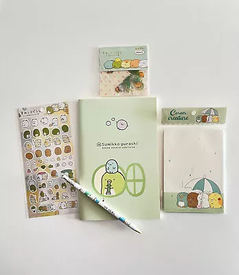 Premium Kawaii Sumikko Gurashi Set Of Stationery And Stickers (UK SELLER) • £7