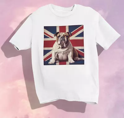 Union Jack X British Bulldog T Shirt | UK Flag | Patriot | Unisex | V2 • £12.95