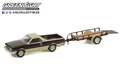 1:64 GreenLight *HITCH & TOW 24* Brown 1984 Chevrolet EL CAMINO W/Trailer *NIP* • $9.99