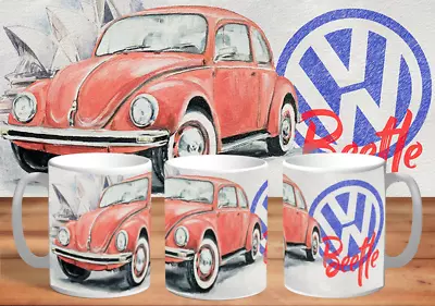 Volkswagen VW Beetle Coffee Mug Birthday Gift • $22.99