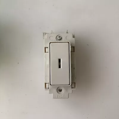 Crabtree 4551 Rockergrid 20A 2 Way Key Switch C/W Key • £6