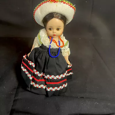 VTG Madame Alexander Doll Mexican Mexico  8” In Costume With Stand • $24.99