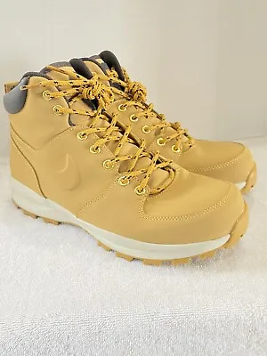 Nike Manoa Mens Leather Hiking Boot Haystack Brown 454350-700 Sz 10 No Box • $49