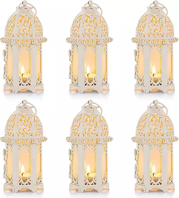 NUPTIO 6 Pcs Moroccan Style Candle Lantern - Small Sized Tealight Candle Holder  • $60.79