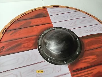 Larp Viking Shield Medieval Battle-Ready Shield Wooden Shield 24  • $94.75