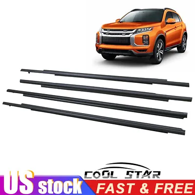 For Mitsubishi Outlander Sport ASX RVR 2011-21 Front Rear Door Belt Moulding Set • $55.95