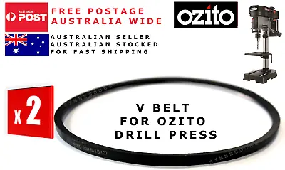 2x Bench Drill Press V Belt Drive Belt Ozito Dp350 5 Speed Parts • $39.95