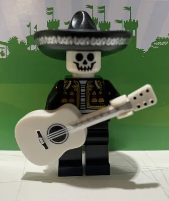 NEW LEGO Mariachi Skeleton Black Minifigure Halloween BAM Costume Minifigure  • $19.99
