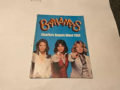 1977 Near Mint Bananas Magazine #9 Charlie's Angels Cover - Complete With Poster • £27.35