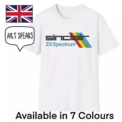 Sinclair ZX Spectrum Retro T-Shirt Men Unisex 80s Inspired Video Games Computer • £15.99