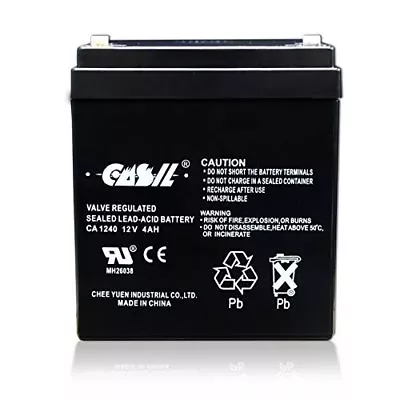 Casil Genuine CA1240 12V 4Ah SLA Alarm Battery CA-1240 Honeywell ADT Replacement • $21.99