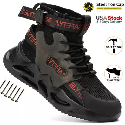 Work Boots Steel Toe Cap Mens Safety Shoes  Indestructible Breathable Sneakers • $45.07