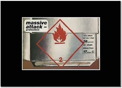 Massive Attack - Protection          - A4 Matted Mounted Magazine Artwork • £8.99