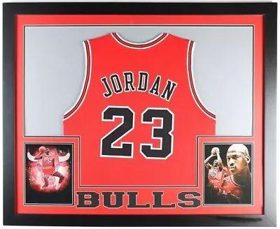 Michael Jordan Chicago Bulls 35 X43  Framed Jersey / 1985 NBA Rookie Of The Year • $279.95