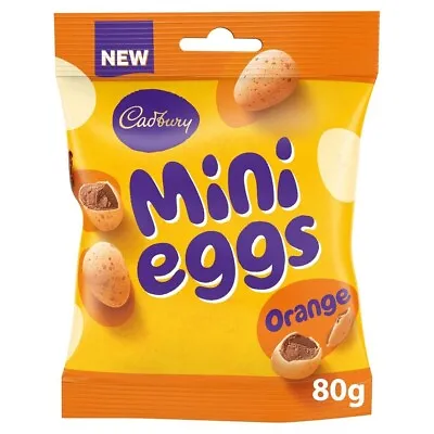 1 X Cadbury Chocolate Orange Mini Eggs Bags Easter Chocolate 80g Per Bag • £7
