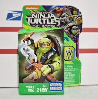 Michelangelo Pirate Mikey Teenage Mutant Ninja Turtles Mega Bloks TMNT 21 Pcs • $16.84