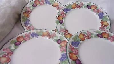 (LOT OF 4)  EPOCH Market Day E801 Dinner Plates -10.5  • $26