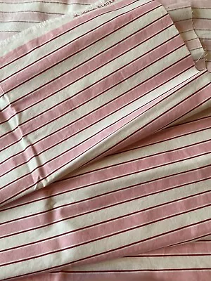 Remnant Of Vintage Laura Ashley Fabric Asparagus In Soft Plaster Pink • $28.99