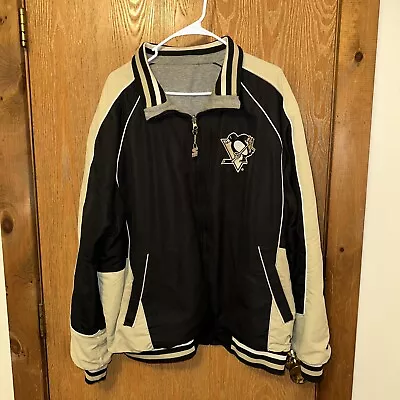 Pittsburgh Penguins Reversible Xl Varsity Hockey Jacket • $35