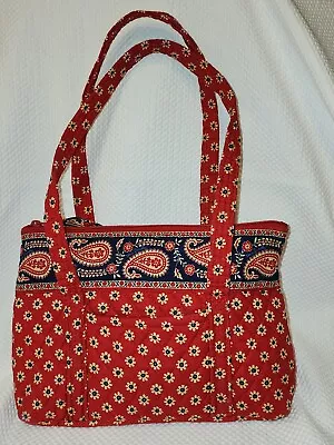 Vera Bradley Americana Red Tote Bag With Bonus Checkbook Cover • $25.99