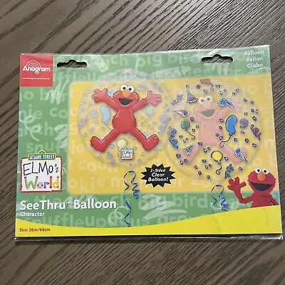 Sesame Street Elmo World Foil Balloon See Thru 26 Inch  • $7.29