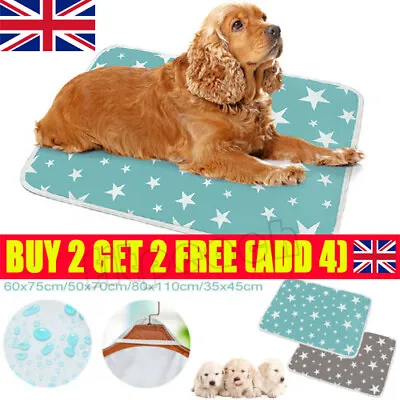 £7.59 • Buy Washable Pee Pads Mats Puppy Training Pad Toilet Wee Cat Dog Pet Supplies UK🔥