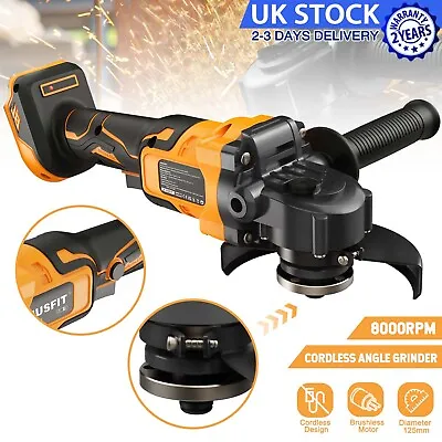 20V 125mm Brushless Angle Grinder Replace For Makita Li-ion Battery Cordless UK • £24.66