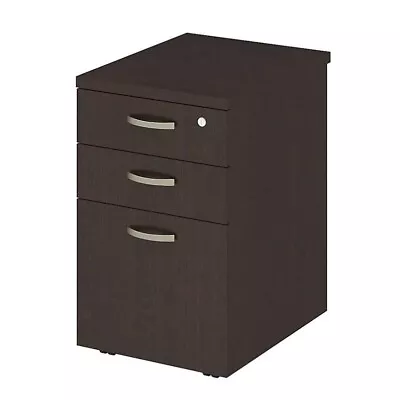 Scranton & Co 3 Drawer Mobile File Cabinet In Mocha Cherry • $324.92