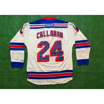 Vtg New York Rangers Jersey Reebok CCM NHL Ryan Callahan #24 Hockey Sz 50 • $167.30